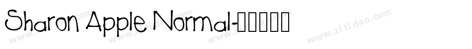 Sharon Apple Normal字体转换